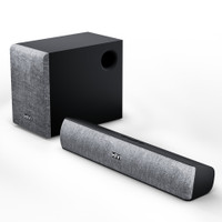 Mivi Fort S38 2.1 with Subwoofer, Surround Sound, BT v5.3 38 W Bluetooth Soundbar(Black, 2.1 Channel) - Image 3