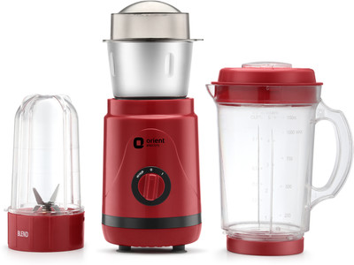 Orient Electric MGGN40RB3 400 W Juicer Mixer Grinder(Geenie MGGN40RB3 | 3 Jars | Red) - Image 2