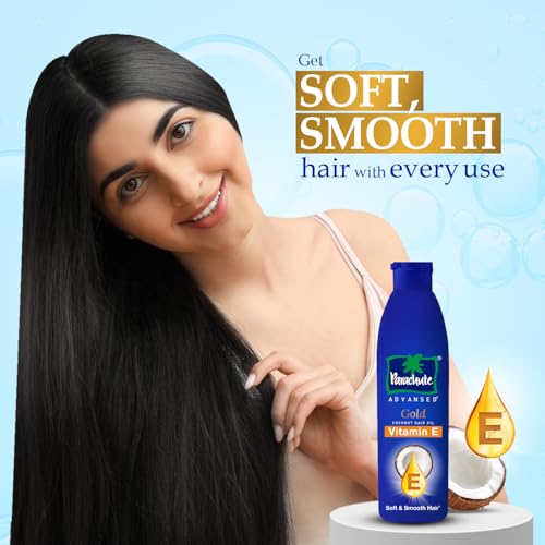 Parachute Advansed Gold Vitamin E Coconut Hair Oil| Long & Soft Hair | For All Hair Type| No Paraben & Silicones| 300ml - Image 4