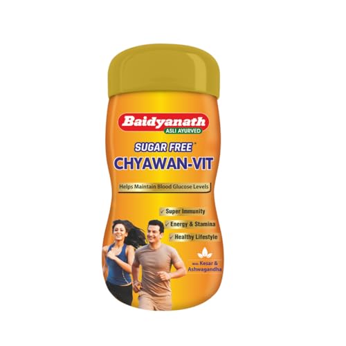 Baidyanath Chyawan Vit (Sugarfree Chyawanprash) | Boosts Immunity | Enhances Strength & Stamina in Adults | Fit for Diabetic - 500gm
