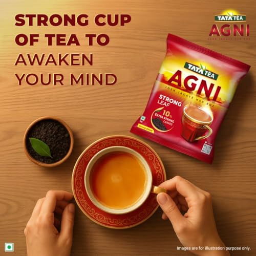 Tata Tea Agni 1kg, Strong Chai With 10% Extra Strong Leaves, Black Tea - Image 6