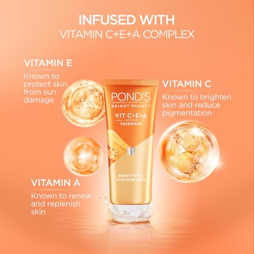 POND'S Bright Beauty Vit C+E+A Gel Face Wash 100ml - Image 5