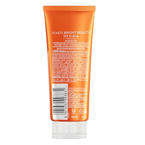 POND'S Bright Beauty Vit C+E+A Gel Face Wash 100ml - Image 7