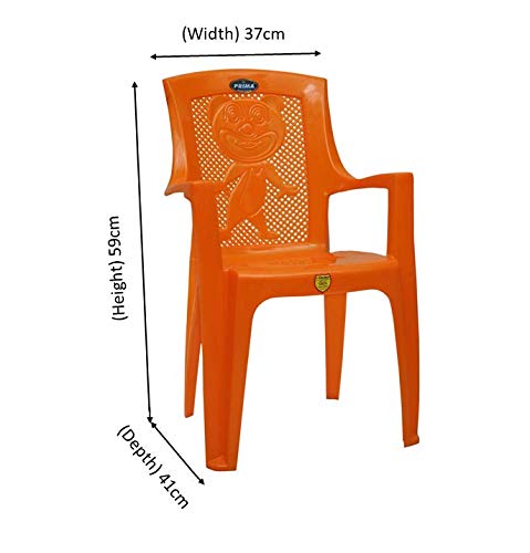 Prima Baby Plastic Chair 114 Strong Durable and Comfortable with Backrest for | Kids | Study | Play | for Home/School/Dining for 2 to 6 Years Age - Image 2