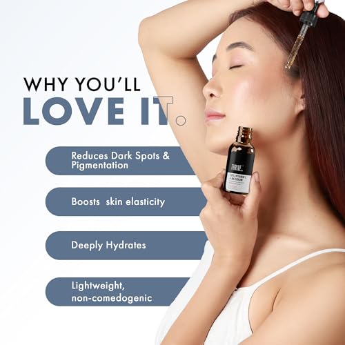 ThriveCo 10% Vitamin C Face Serum | Brightens Skin & Helps Reduce Dark Spots | With 33 kDa + 5 kDa Hyaluronic Acid | Boosts Hydration & Glow | For Men & Women | 30 ml - Image 4