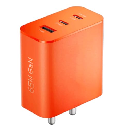 CMF 65W GaN Charger Adapter Super Fast Charging Compatible with Nothing Phone 3, 3a,2a / CMF Phone 1/2 Pro, iPhone 15,16,17,Samsung S25,S24, Pixel, Orange