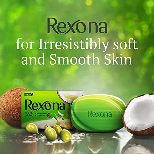 Rexona Coconut and Olive Oil Soap For Silky Smooth Skin(4 * 100g),Pack of 4 - Image 5