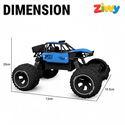 Blue RC Car Rock Crawler Remote Control Car with LED Headlight, Rechargeable Battery High Speed Off Road RC Car, Monster Truck Toy Car for Kids & Boys 7-14 Years | Remote Control Car Toy Gift - Image 5