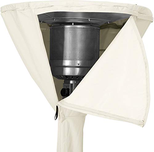 AmazonBasics Standup Patio Heater Cover | Height: 95 inch, Dome Diameter: 34 inch, Round Base Diameter: 18.5 inch | Polyester | White - Image 5