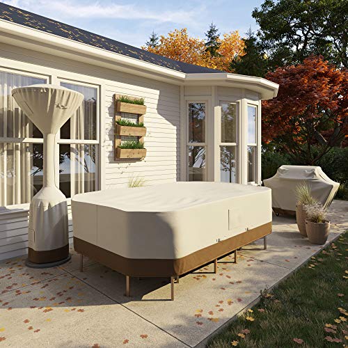 AmazonBasics Standup Patio Heater Cover | Height: 95 inch, Dome Diameter: 34 inch, Round Base Diameter: 18.5 inch | Polyester | White - Image 6