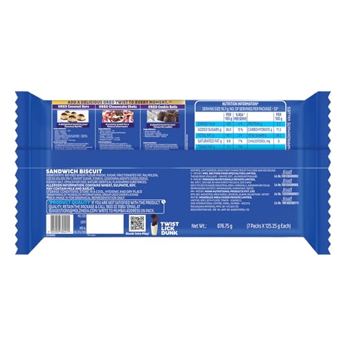 Cadbury Oreo Chocolate Flavour Crème Sandwich Biscuit, 876.75 g - Image 2