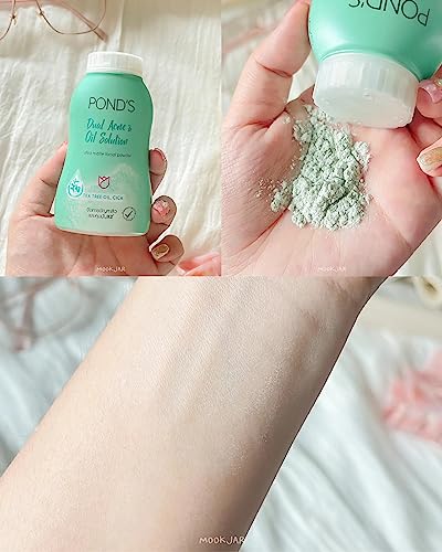 POND'S Dual Acne & Oil Solution Ultra Matte Facial Powder 50 gm (Tea Tree Oil, CICA) - Image 5