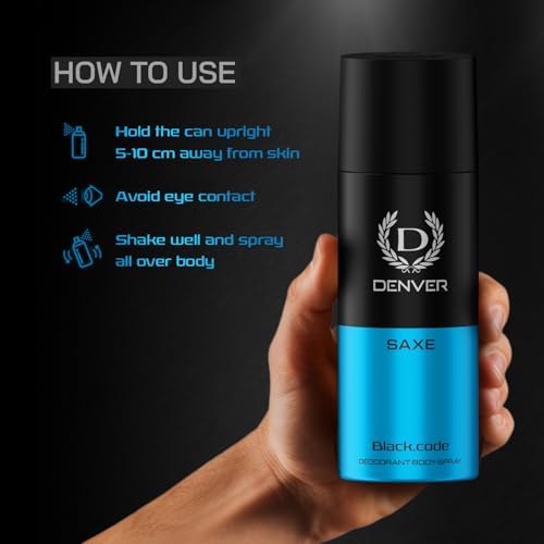 DENVER Saxe Deodorant 150ML | Long Lasting Deo for Men & Boys - Image 3