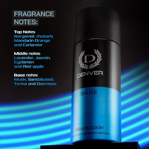 DENVER Saxe Deodorant 150ML | Long Lasting Deo for Men & Boys - Image 5