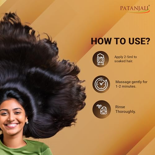 Patanjali Kesh Kanti Reetha Hair Cleanser 650 Ml, Natural Shampoo for Thick & Black Hairs, Scalp Cleansers for Men and Women, All Types - Image 5