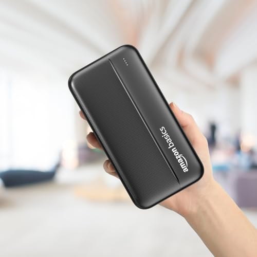 Amazon Basics 20000 mAh Power Bank | 22.5W Fast Charging | Dual Output & Input | Charge 3 Devices Simultaneously | for Smartphones, TWS Earbuds, Speakers, Tablets (Black) - Image 6