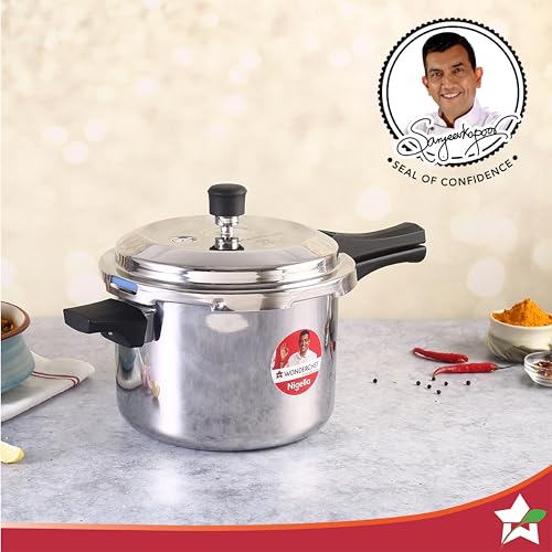 Wonderchef Nigella Tri-Ply Outer Lid Pressure Cooker 5L, 5 Years Warranty - Image 3