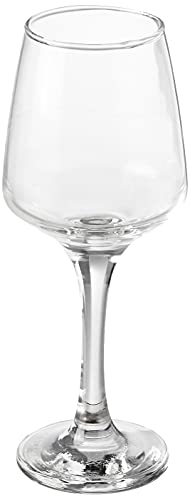 Amazon Brand - Solimo Wine Glass Set, 310ml, Set of 6, Transparent