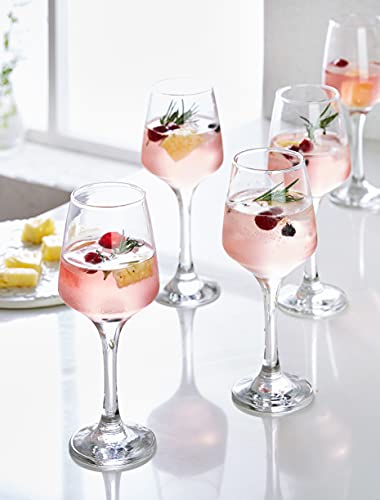 Amazon Brand - Solimo Wine Glass Set, 310ml, Set of 6, Transparent - Image 3