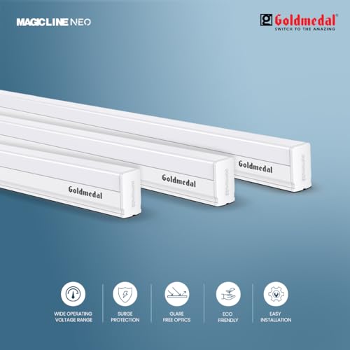 Goldmedal Magic Line Neo 22W LED Batten | With 2000 Lumens | LED Tubelight for Home | Surge Protection up to 4kV | High Voltage Protection up to 300VAC | Cool Daylight (6500K) - Image 5