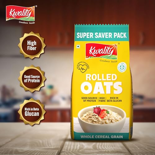 Kwality Rolled Oats 1kg Pouch