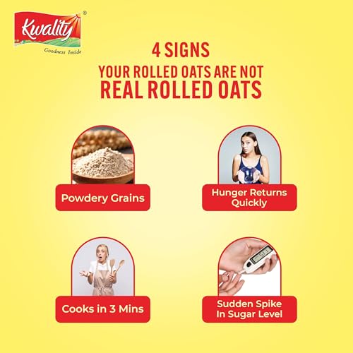 Kwality Rolled Oats 1kg Pouch