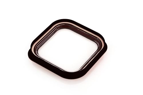 Floraware Food Safe Plastic Multiuse Square Fit-Lock Airtight Storage Jar,Containers for Kitchen Storage Set I Grocery Kitchen Container Set I Multipurpose Jar, 450 ml, set 2 BPA free, Black - Image 5