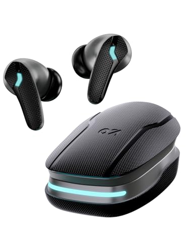 GOBOULT Astra Neo Bluetooth in Ear Earbuds with 70H Playtime, 40mm Bass Driver, Zen ENC Mic, Type-C Charging, Bluetooth 5.4, Low Latency Gaming, Made in India, Wireless Earbud (Black)