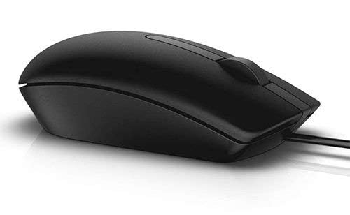 Dell MS116 Wired Mouse, 1000 DPI, Scrolling Wheel, 2 Buttons, 1 x USB, Optical LED Tracking, Plug and Play, Scrolling Wheel, Black - Image 7
