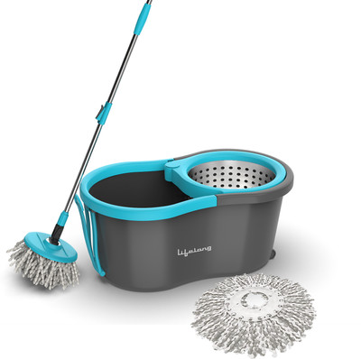 Lifelong LLMOP902 Steel Spin with Trolley Mop Set(Blue) - Image 2