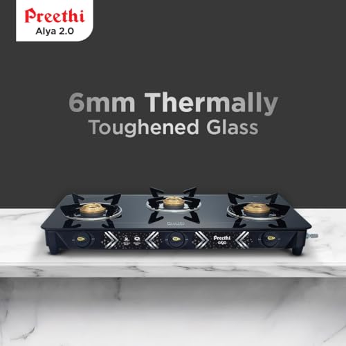 Preethi Alya Glass Top Gas