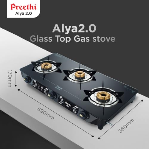 Preethi Alya Glass Top Gas