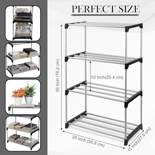 4-Tier Book Rack - Sturdy