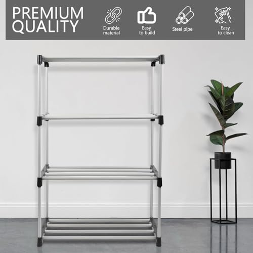 4-Tier Book Rack - Sturdy