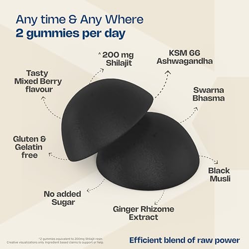 Nutriburst Shilajit Resin Gummies, Ayurvedic