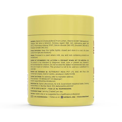 Nutriburst Vitamin D3 + K2