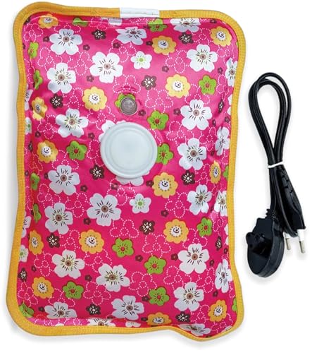NEA Electric Hot Water Bag with Pre-Filled Gel provides fast relief from period pain, muscle cramps, and joint stiffness. This 1L electric heating pad is safe, reusable, and easy to use—ideal for everyday warmth and comfort.(Multicolor)