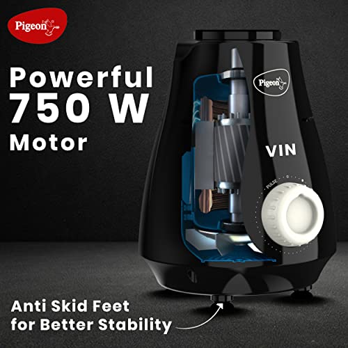 Pigeon by Stovekraft VIN 750 W Mixer Grinder with 4 Multipurpose Jars - Image 4