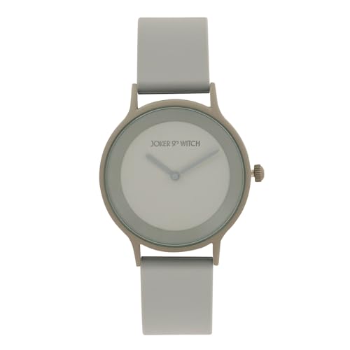 Joker & Witch Alpine 38mm Grey Dial 20mm Grey Silicon Strap Watch for Unisex