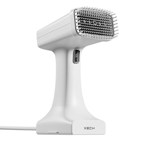 XECH Steamgun Garment Steamer for Clothes | Steam Iron for Travel & Home | Standing Hand Steamer with Vertical & Horizontal Ironing | 1200W Fabric Steaming Machine | Stainless Steel Plate, 170ml Tank