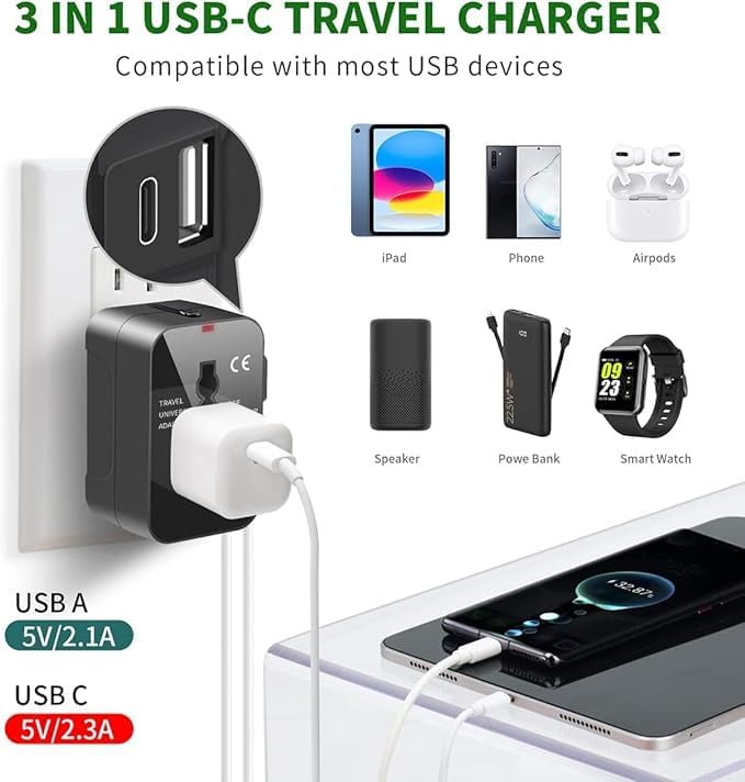 Basics India Universal Travel Adapter