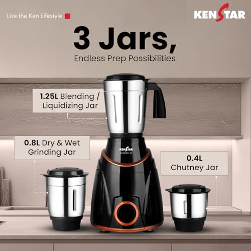 Kenstar GRINDEE 3J Mixer Grinder