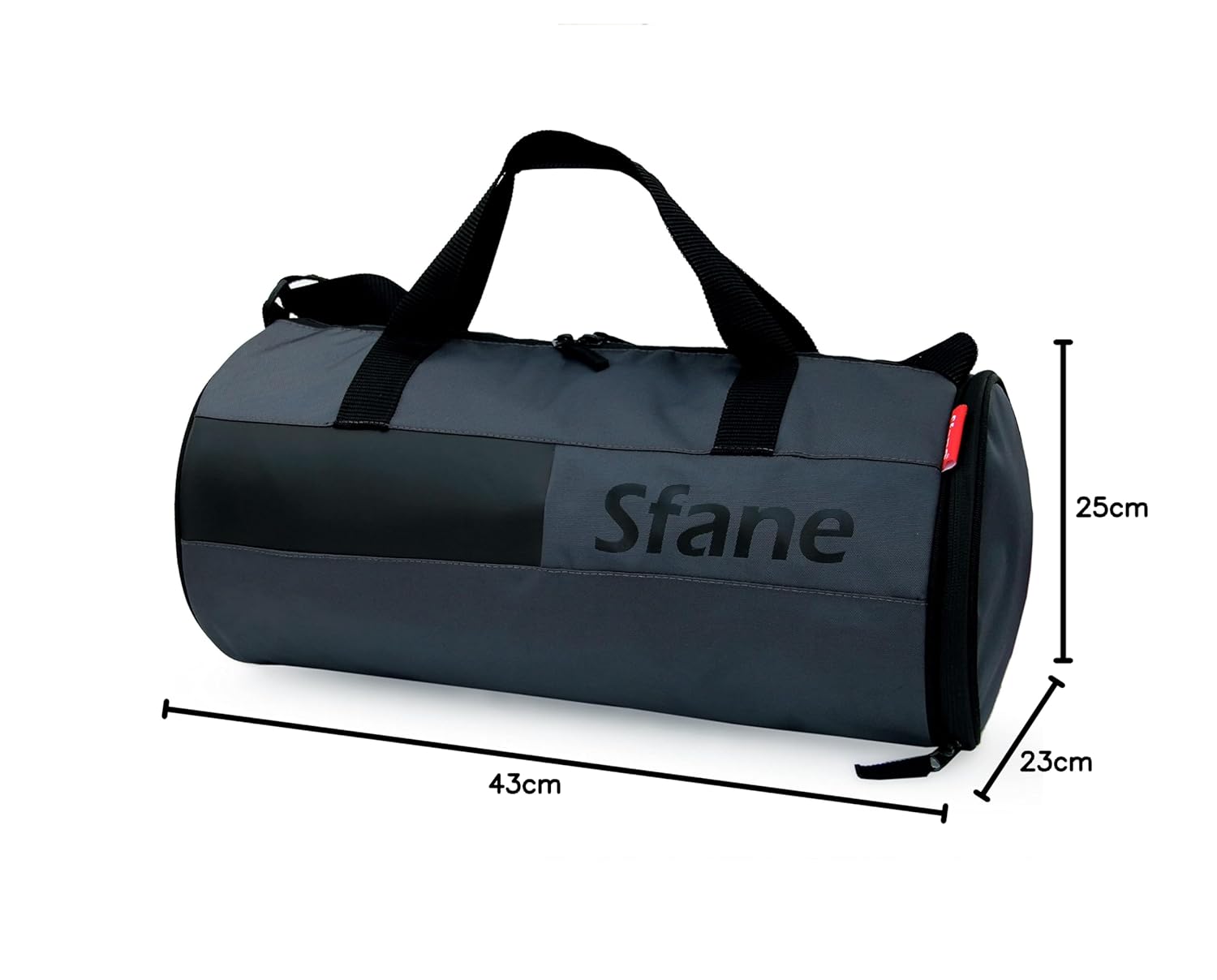 Sfane Polyester Grey Duffle/Shoulder/Gym Bag