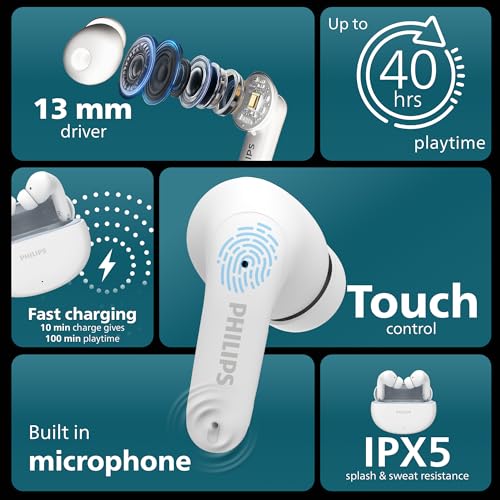 Philips TAT1269 Bluetooth Truly Wireless