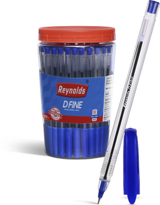 Reynolds DFine Ball Pen(Pack of 70, Ink Color - Blue) - Image 2