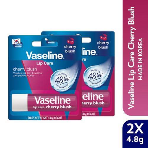 Vaseline Lip Care Cherry Blush Tinted Lip Balm Stick 4.8g (Pack of 2) - Image 2