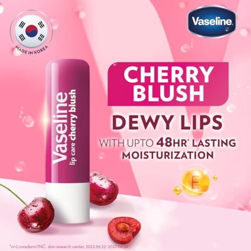 Vaseline Lip Care Cherry Blush Tinted Lip Balm Stick 4.8g (Pack of 2) - Image 4