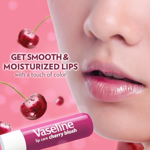 Vaseline Lip Care Cherry Blush Tinted Lip Balm Stick 4.8g (Pack of 2) - Image 5