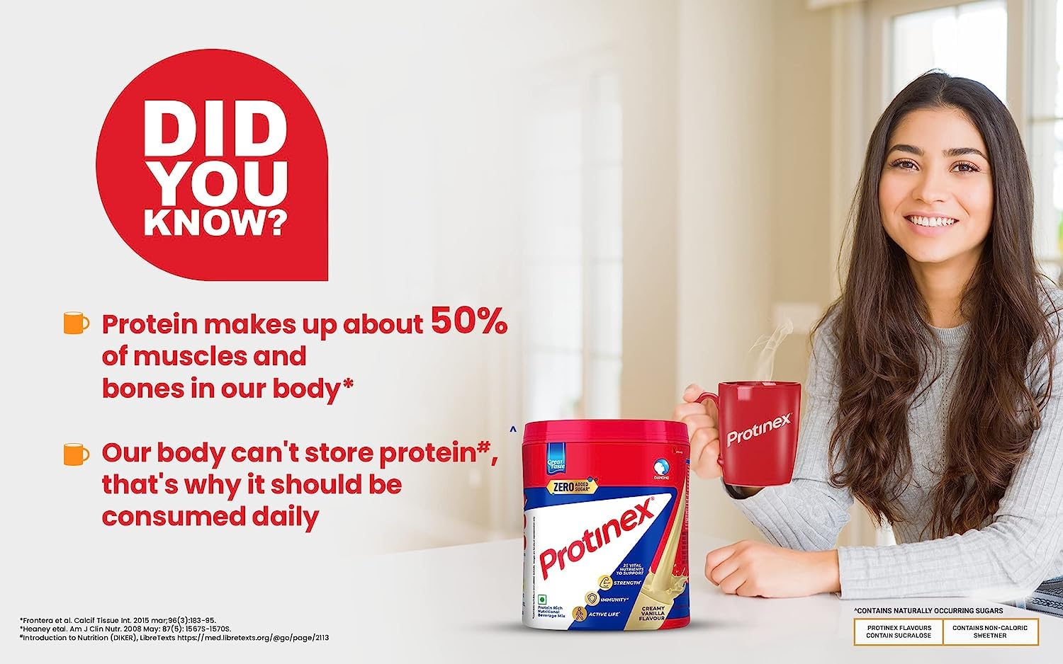 Protinex Creamy Vanilla, 400G|40% daily