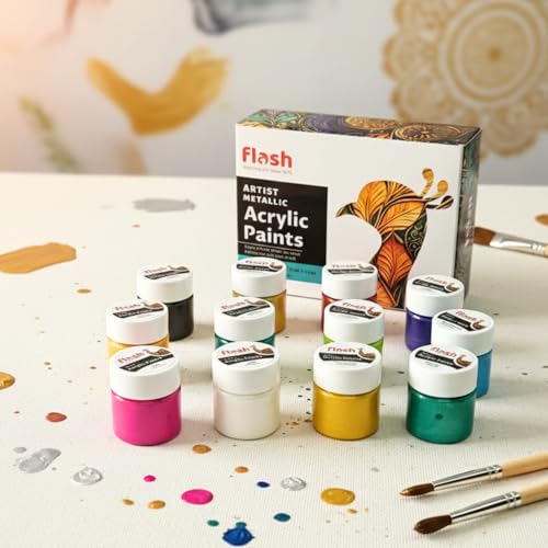 Flash Metallic Acrylic Colour Set